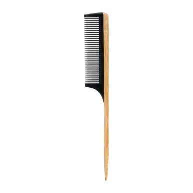 Bamboe kapperskam Loft NN-09 met handgreep voor professioneel kammen, stylen en haarverdeling in salon en thuis, 22×3,3 cm