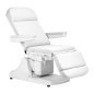 Elektrische cosmetische stoel Azzurro 891 wit met 3 motoren voor beauty, podologie, massage en fysiotherapie