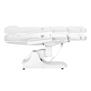 Elektrische cosmetische stoel Azzurro 891 wit met 3 motoren voor beauty, podologie, massage en fysiotherapie
