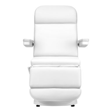 Elektrische cosmetische stoel Azzurro 891 wit met 3 motoren voor beauty, podologie, massage en fysiotherapie