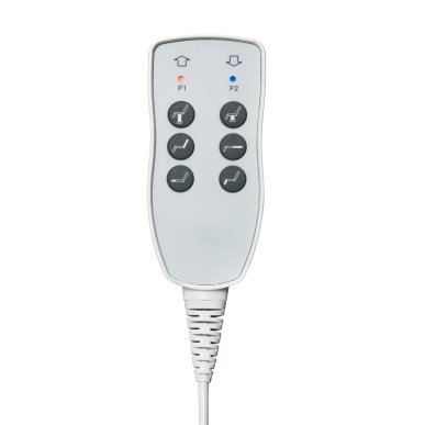 Elektrische cosmetische stoel Azzurro 891 wit met 3 motoren voor beauty, podologie, massage en fysiotherapie
