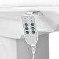 Elektrische cosmetische stoel Azzurro 891 wit met 3 motoren voor beauty, podologie, massage en fysiotherapie