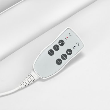 Elektrische cosmetische stoel Azzurro 891 wit met 3 motoren voor beauty, podologie, massage en fysiotherapie