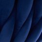 Cosmetische stoel 4Rico QS-GW06G donkerblauw voor make-up, beautysalons, recepties en comfortabele behandelingen
