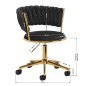 4Rico swivel chair QS-GW01G black