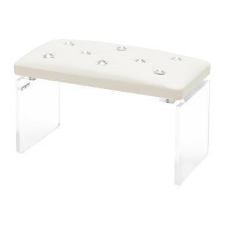 Manicure armsteun Momo Diamond ecru voor professioneel salonwerk, comfortabele handondersteuning en een verzorgde werkplek