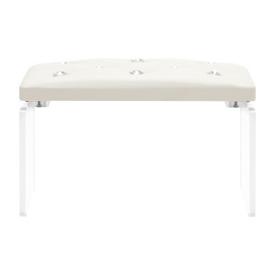 Manicure armsteun Momo Diamond ecru voor professioneel salonwerk, comfortabele handondersteuning en een verzorgde werkplek