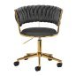 Draaistoel voor beautysalon 4Rico QS-GW01G grijs met verstelbare zithoogte voor beauty, make-up en receptie Draaistoel voor beautysalon 4Rico QS-GW01G grijs met verstelbare zithoogte voor beauty, make-up en receptie