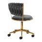 Draaistoel voor beautysalon 4Rico QS-GW01G grijs met verstelbare zithoogte voor beauty, make-up en receptie Draaistoel voor beautysalon 4Rico QS-GW01G grijs met verstelbare zithoogte voor beauty, make-up en receptie
