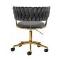 Draaistoel voor beautysalon 4Rico QS-GW01G grijs met verstelbare zithoogte voor beauty, make-up en receptie Draaistoel voor beautysalon 4Rico QS-GW01G grijs met verstelbare zithoogte voor beauty, make-up en receptie