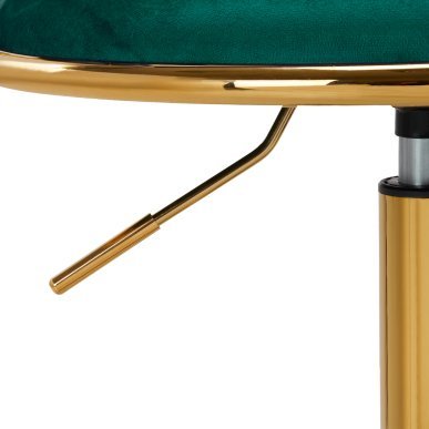 Professionele draaistoel 4Rico QS-GW01G groen voor beautysalon, receptie en make-up met zithoogte 41-57 cm