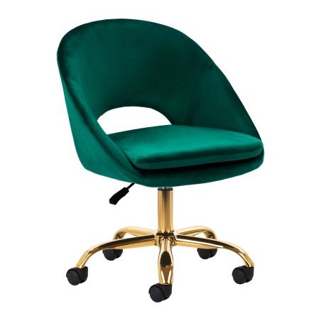 Professionele draaistoel 4Rico QS-MF18G groen voor beautysalon, receptie, make-up en cosmetische praktijk voor dagelijks