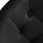 Draaistoel 4Rico QS-BL12G zwart voor beautysalon, receptie, make-up en manicure met verstelbare zithoogte 42-52 cm