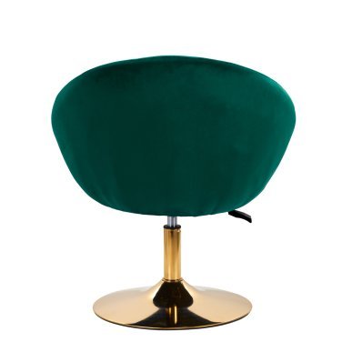 Draaistoel voor schoonheidssalon 4Rico QS-BL12G groen met verstelbare zithoogte voor salon, receptie en beautywerkplek