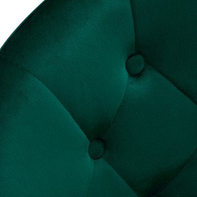 Draaistoel voor schoonheidssalon 4Rico QS-BL12G groen met verstelbare zithoogte voor salon, receptie en beautywerkplek