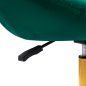 Draaistoel voor schoonheidssalon 4Rico QS-BL12G groen met verstelbare zithoogte voor salon, receptie en beautywerkplek