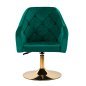 Beauty draaistoel 4Rico QS-BL14G groen voor professionele beautysalon, receptie, make-up en ontvangst, voor dagelijks Beauty draaistoel 4Rico QS-BL14G groen voor professionele beautysalon, receptie, make-up en ontvangst, voor dagelijks