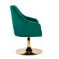 Beauty draaistoel 4Rico QS-BL14G groen voor professionele beautysalon, receptie, make-up en ontvangst, voor dagelijks Beauty draaistoel 4Rico QS-BL14G groen voor professionele beautysalon, receptie, make-up en ontvangst, voor dagelijks