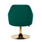 Beauty draaistoel 4Rico QS-BL14G groen voor professionele beautysalon, receptie, make-up en ontvangst, voor dagelijks Beauty draaistoel 4Rico QS-BL14G groen voor professionele beautysalon, receptie, make-up en ontvangst, voor dagelijks