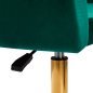 Beauty draaistoel 4Rico QS-BL14G groen voor professionele beautysalon, receptie, make-up en ontvangst, voor dagelijks Beauty draaistoel 4Rico QS-BL14G groen voor professionele beautysalon, receptie, make-up en ontvangst, voor dagelijks