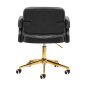 Professionele draaistoel voor beautysalon 4Rico QS-OF213G grijs voor beauty, make-up, manicure, brow en receptie