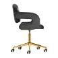Professionele draaistoel voor beautysalon 4Rico QS-OF213G grijs voor beauty, make-up, manicure, brow en receptie
