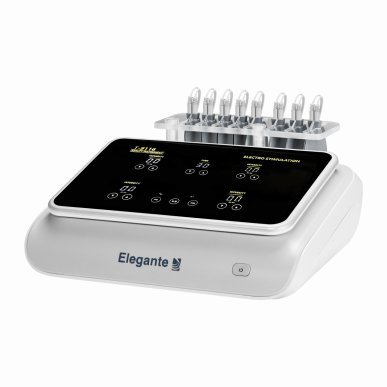 Professioneel elektrostimulatieapparaat Elegante Platinum T9116 voor contour- en verzorgingsbehandelingen in de salon