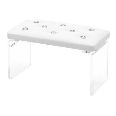 Manicure-armsteun Momo Diamond Velour ecru voor professioneel salonwerk en comfortabel werken bij manicure, gel en hybride lak