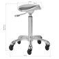Cosmetische werkkruk Gabbiano Fine Silver zilver voor salon, beauty, manicure, make-up en professionele receptie