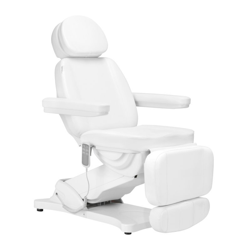 Elektrische behandelstoel SILLON Classic met 3 motoren, wit, voor beauty, podologie, massage en professionele behandelingen Elektrische behandelstoel SILLON Classic met 3 motoren, wit, voor beauty, podologie, massage en professionele behandelingen