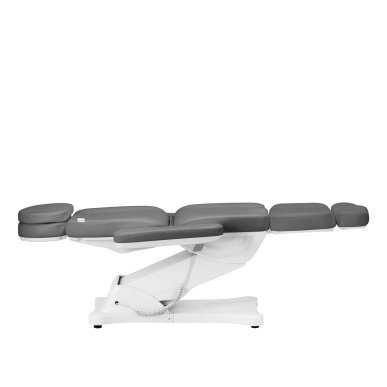 Elektrische behandelstoel SILLON Classic met 3 motoren, grijs, voor professionele beauty-, massage- en podologiepraktijken