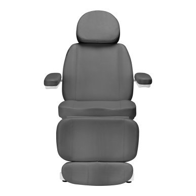 Elektrische behandelstoel SILLON Classic met 3 motoren, grijs, voor professionele beauty-, massage- en podologiepraktijken