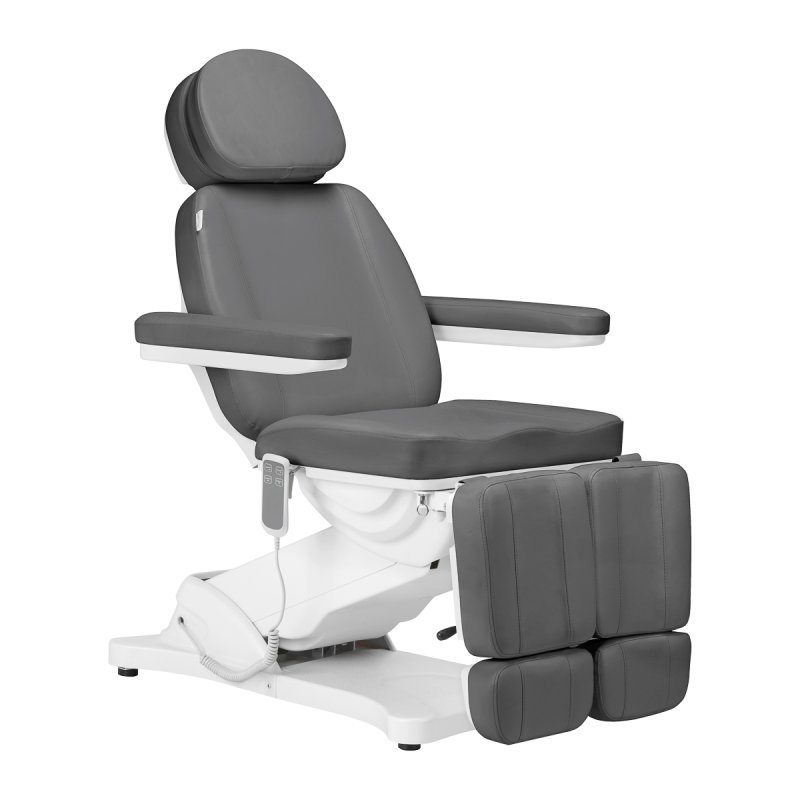 Elektrische behandelstoel SILLON Classic Pedi met 2 motoren, grijs, voor beauty, massage, pedicure en podologie Elektrische behandelstoel SILLON Classic Pedi met 2 motoren, grijs, voor beauty, massage, pedicure en podologie