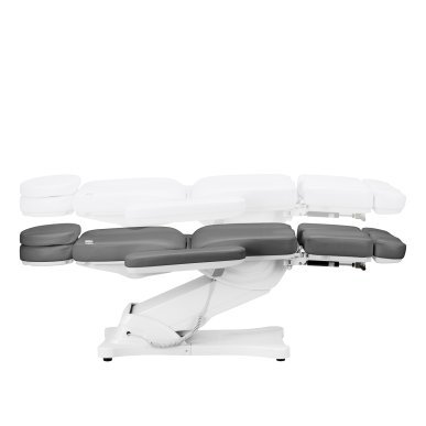 Elektrische behandelstoel SILLON Classic Pedi met 2 motoren, grijs, voor beauty, massage, pedicure en podologie