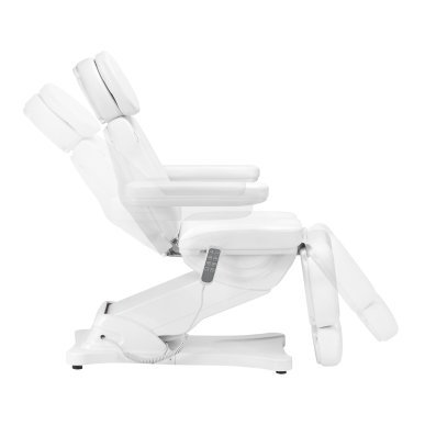 Elektrische behandelstoel SILLON Classic met 4 motoren en cradle, wit, professioneel voor beauty, podologie en massage