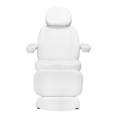 Elektrische behandelstoel SILLON Classic met 4 motoren en cradle, wit, professioneel voor beauty, podologie en massage