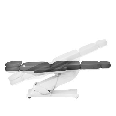 Elektrische behandelstoel SILLON Classic met 4 motoren en cradle, professioneel voor beauty, podologie en massage, grijs