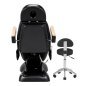Electric cosmetic chair SILLON Lux 273b + stool 304 black Electric cosmetic chair SILLON Lux 273b + stool 304 black
