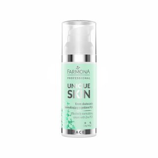 Normaliserende gezichtscrème Farmona Unique Skin met zink PCA 50 ml voor matte huid en zichtbare onzuiverheden