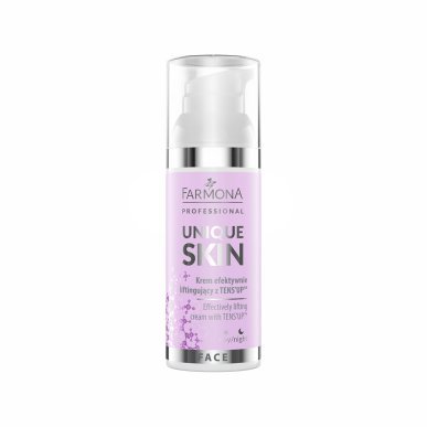 Liftende gezichtscrème Farmona Unique Skin TENS'UP 50 ml voor stevigere, gladdere gezichtshuid thuis en in de salon