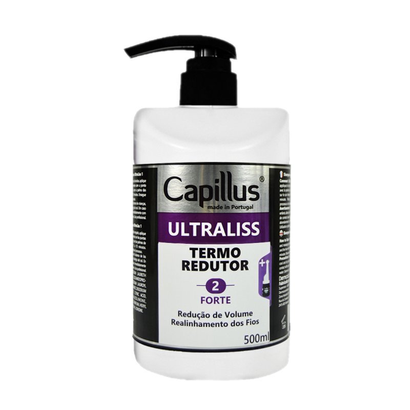 Gladmakend serum Capillus Ultraliss Forte 500 ml voor gladder haar, minder pluis en gecontroleerd volume na straightening