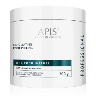 Voetscrub Apis Api-Podo Intense met AHA en ureum 700 g voor droge, ruwe voeten in de professionele pedicurepraktijk