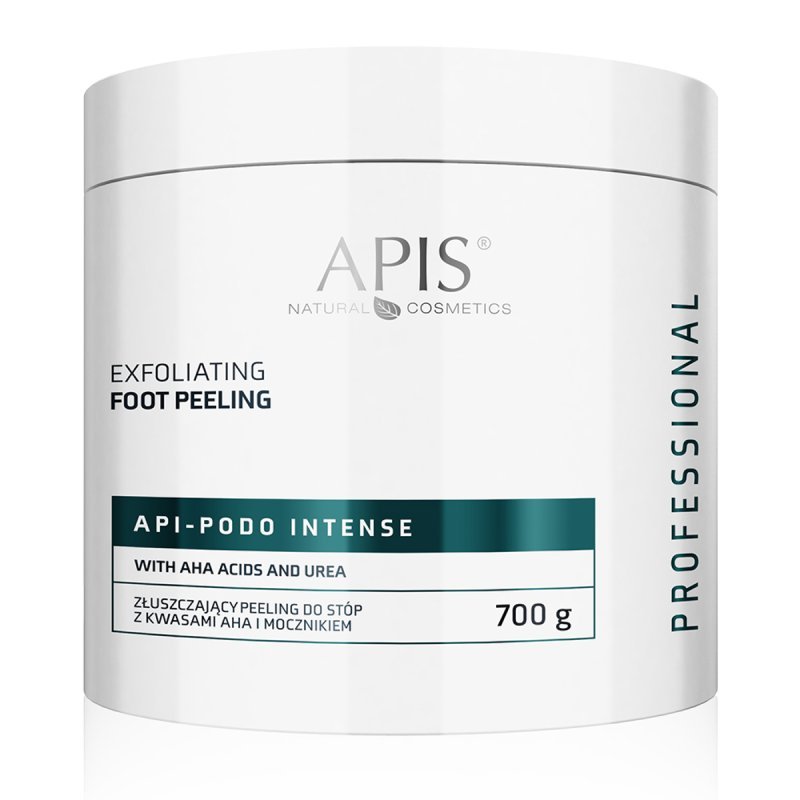 Voetscrub Apis Api-Podo Intense met AHA en ureum 700 g voor droge, ruwe voeten in de professionele pedicurepraktijk Voetscrub Apis Api-Podo Intense met AHA en ureum 700 g voor droge, ruwe voeten in de professionele pedicurepraktijk
