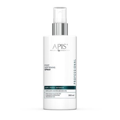 Professionele voetverzachtende spray Apis Api-Podo Intense met 25% ureum 300 ml voor pedicure en droge, ruwe voeten