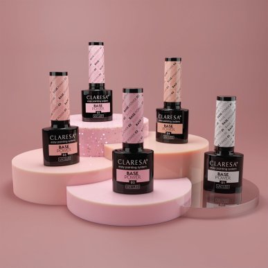 Rubber base Claresa Base Power 03 5 g met hoge hechting voor sterke, egale nagels en duurzame salonmanicure