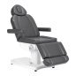 Elektrische behandelstoel Azzurro 803D met 3 motoren, grijs, voor cosmetologie, podologie, massage en fysiotherapie