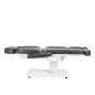 Elektrische behandelstoel Azzurro 803D met 3 motoren, grijs, voor cosmetologie, podologie, massage en fysiotherapie
