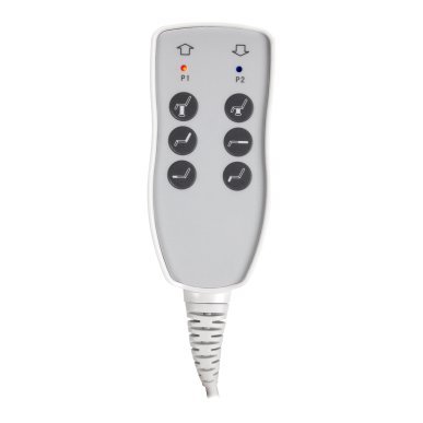 Elektrische behandelstoel Azzurro 803D met 3 motoren, grijs, voor cosmetologie, podologie, massage en fysiotherapie