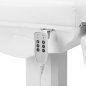 Elektrische behandelstoel Azzurro 803D met 3 motoren, wit, voor cosmetologie, podologie, massage en fysiotherapie Elektrische behandelstoel Azzurro 803D met 3 motoren, wit, voor cosmetologie, podologie, massage en fysiotherapie