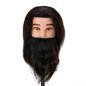 Gabbiano WZ4 training head with beard, natural hair, color 1#, length 8"+6" Gabbiano WZ4 training head with beard, natural hair, color 1#, length 8"+6"